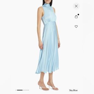 Favorite Daughter Whisk Me Away Satin Midi Dress